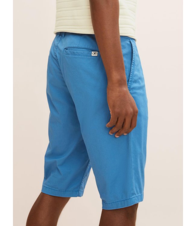 TOM TAILOR CHINO BERMUDA SHORT AZURE BLUE