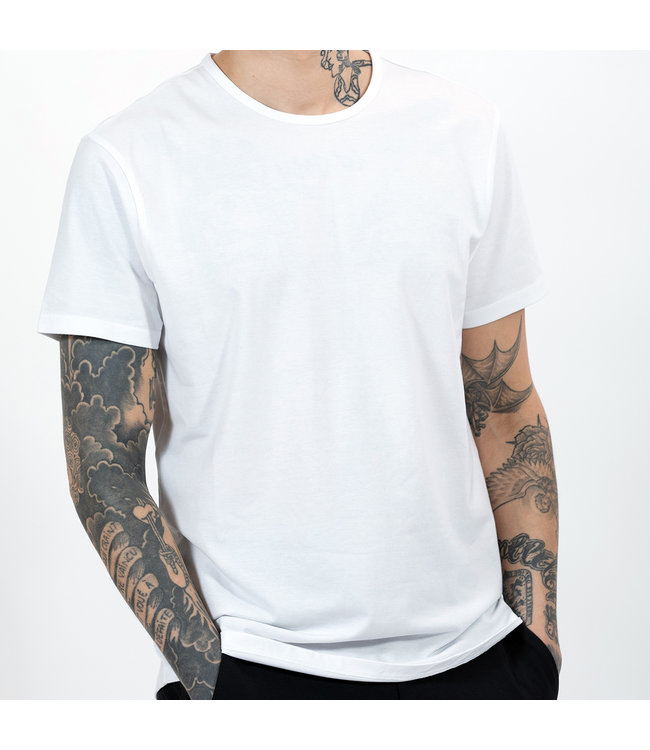Mens Crew Neck T- Shirt in White
