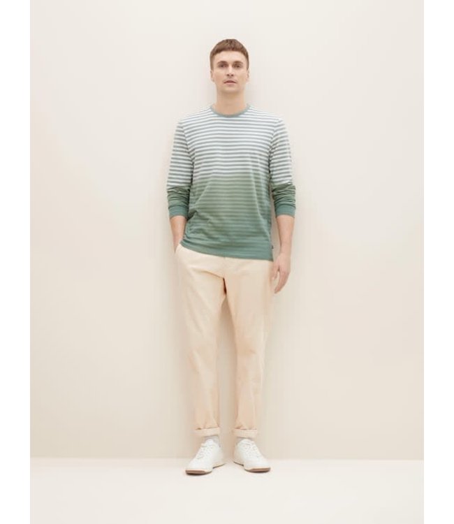 TOM TAILOR BASIC LONG SLEEVE STRIPED TOP