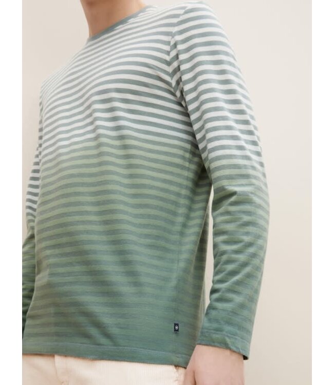 TOM TAILOR BASIC LONG SLEEVE STRIPED TOP