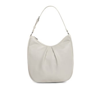 Bugatti BRERA - HOBO BAG WITH BACKSIDE ZIP POCKET - OFF WHITE