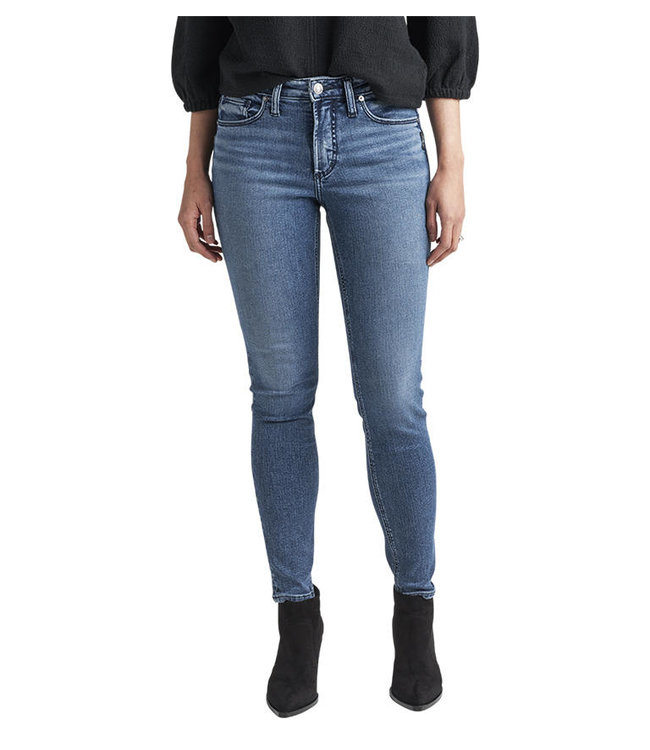 Silver Jeans MOST WANTED UNIVERSAL FIT MID RISE SKINNY  LEG