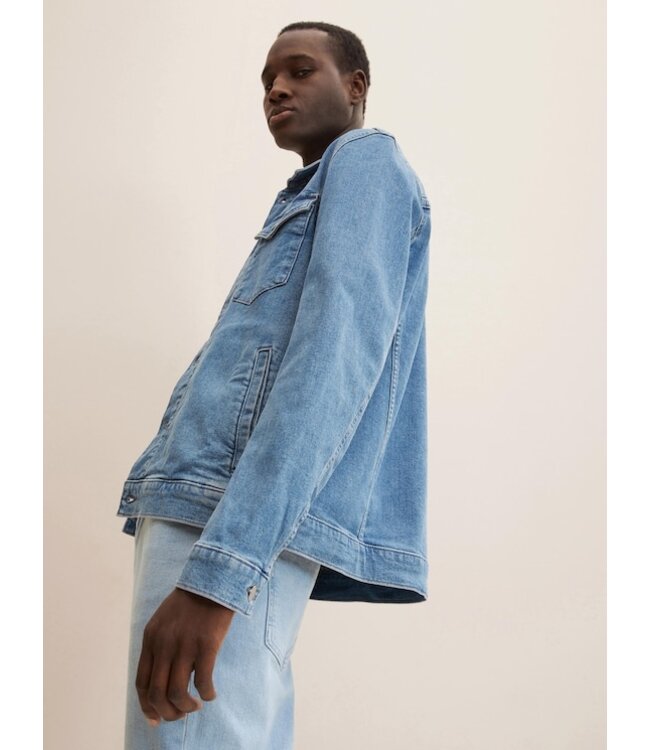 TOM TAILOR Used Light Stone Blue Jean Jacket