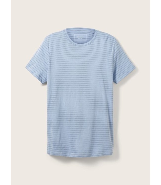 TOM TAILOR T-shirt Blue Fine Striped