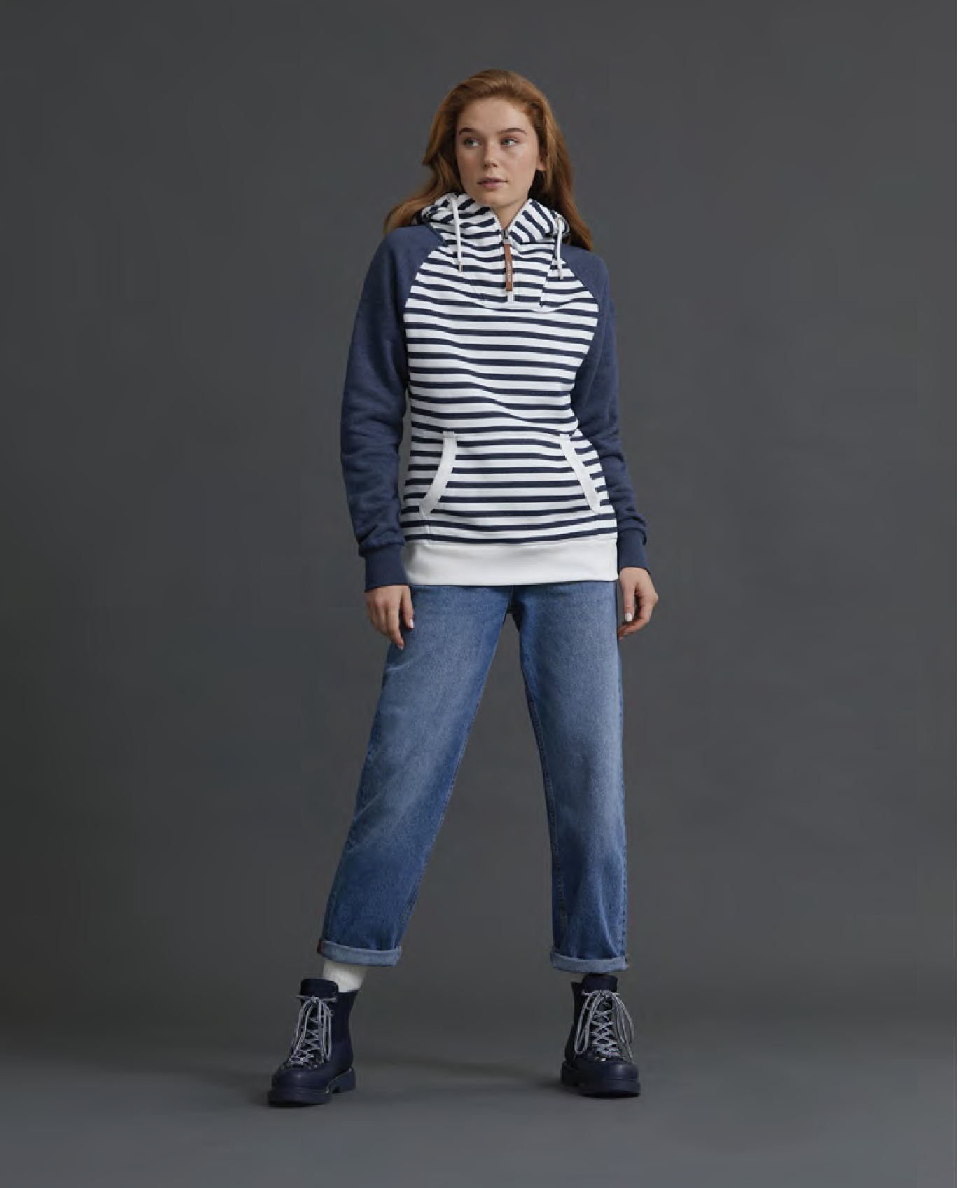 Wanakome striped hoodie Clearance