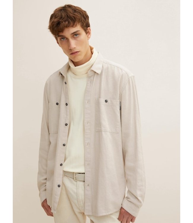TOM TAILOR Relaxed fit shirt with patch pockets