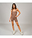 RD International RD Style  Ladies Knit Unitard Clay