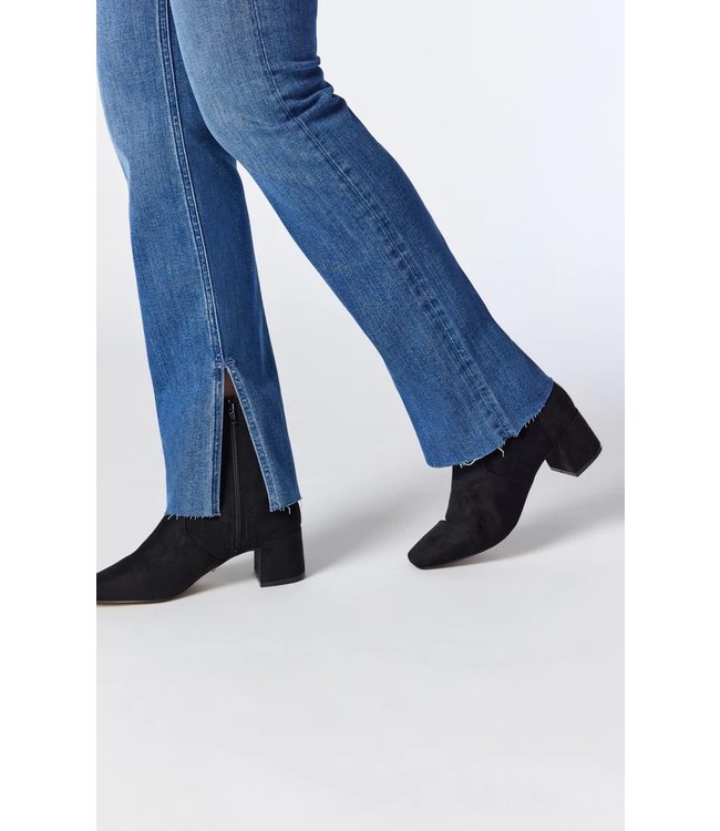 Maria Slit Hem Flare High Rise | Mid Brushed Organic Blue