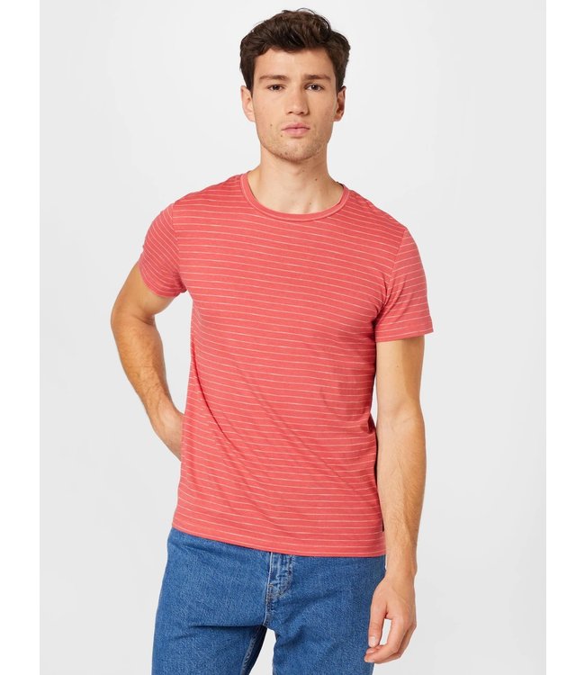 TOM TAILOR T-shirt Red Fine Striped