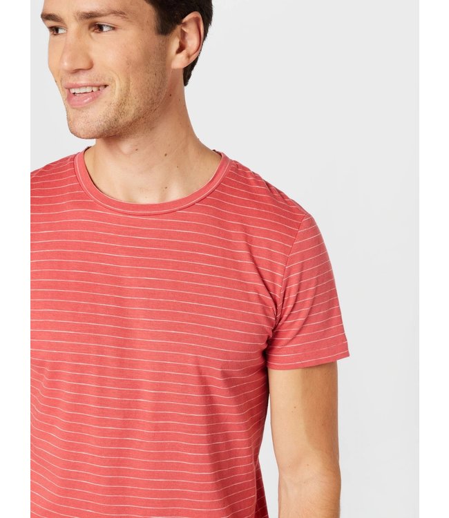 TOM TAILOR T-shirt Red Fine Striped
