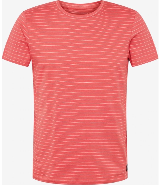 TOM TAILOR T-shirt Red Fine Striped