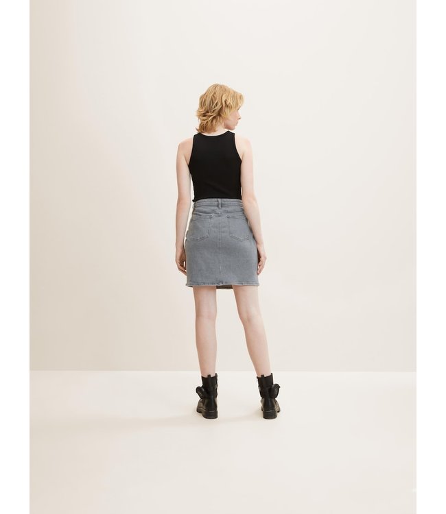 TOM TAILOR  Grey Denim Mini Skirt