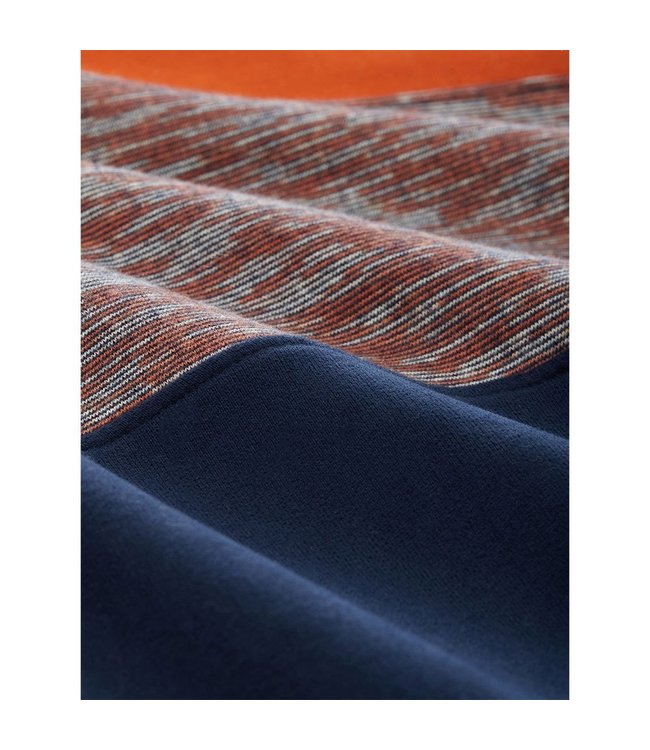 Tom Tailor Colour Block Hoody with Snood Neck