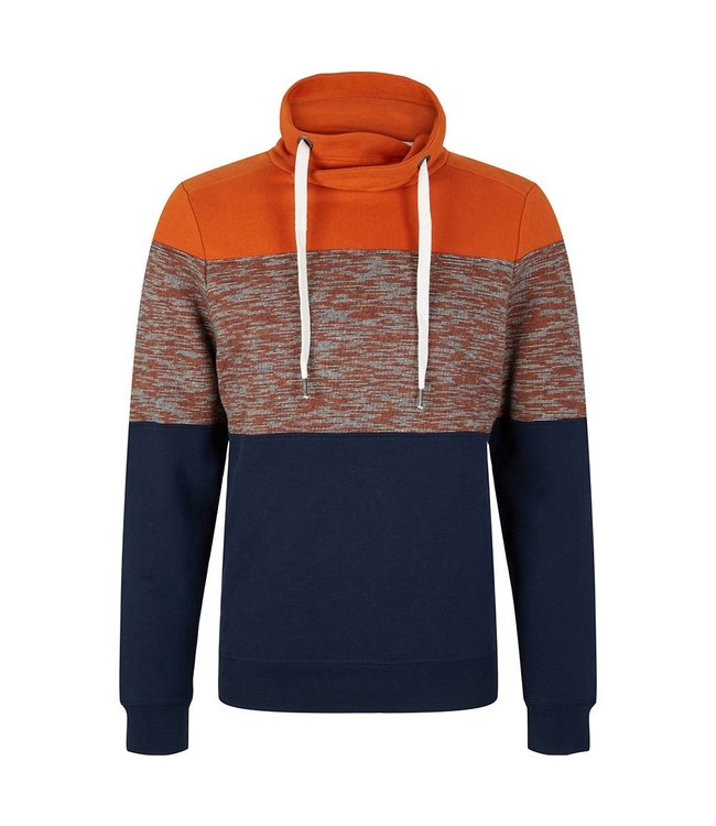 Tom Tailor Colour Block Hoody with Snood Neck