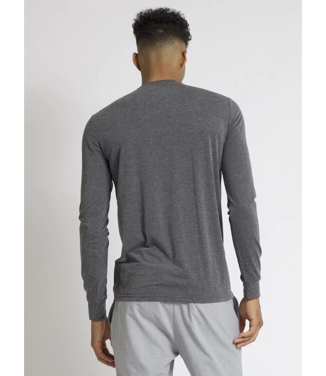 100% Cotton Long Sleeve Stretch Crew T-SHIRT