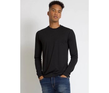 100% Cotton Long Sleeve Stretch Crew T-SHIRT