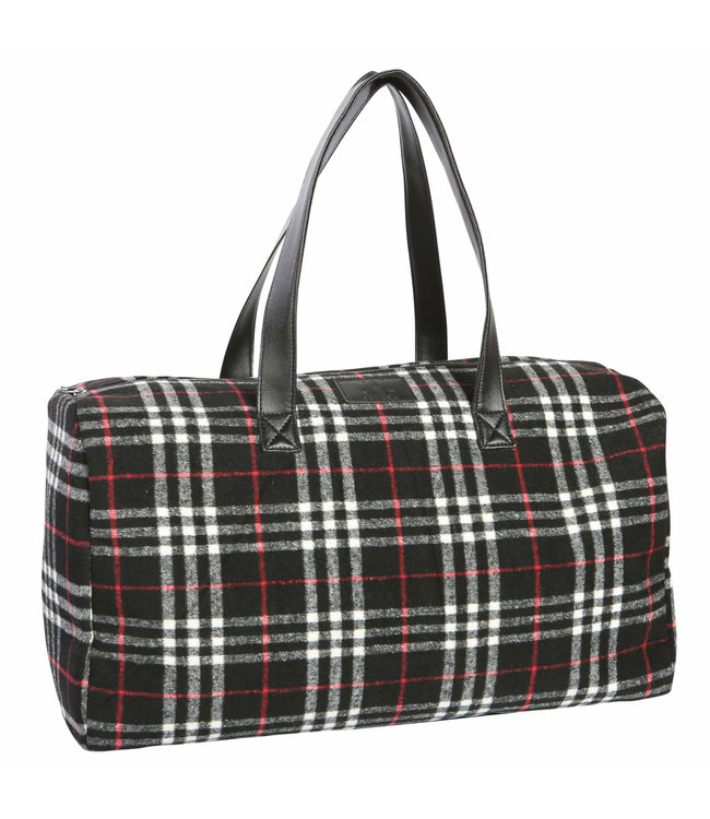 DKR Buffalo Plaid Duffle Bag W/Inner Pockets