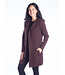 DKR Apparel DKR Long Sleeve Hooded Open Cardigan with Centre Back Seam and Angled Welt Pockets