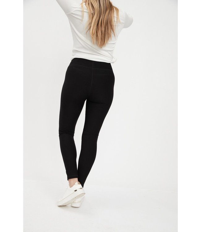 FDJ SLIM LEG LEGGING, SPORTY KNIT IN BLACK