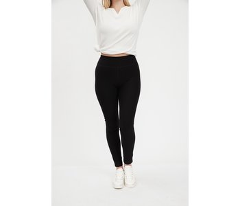 FDJ SLIM LEG LEGGING, SPORTY KNIT IN BLACK