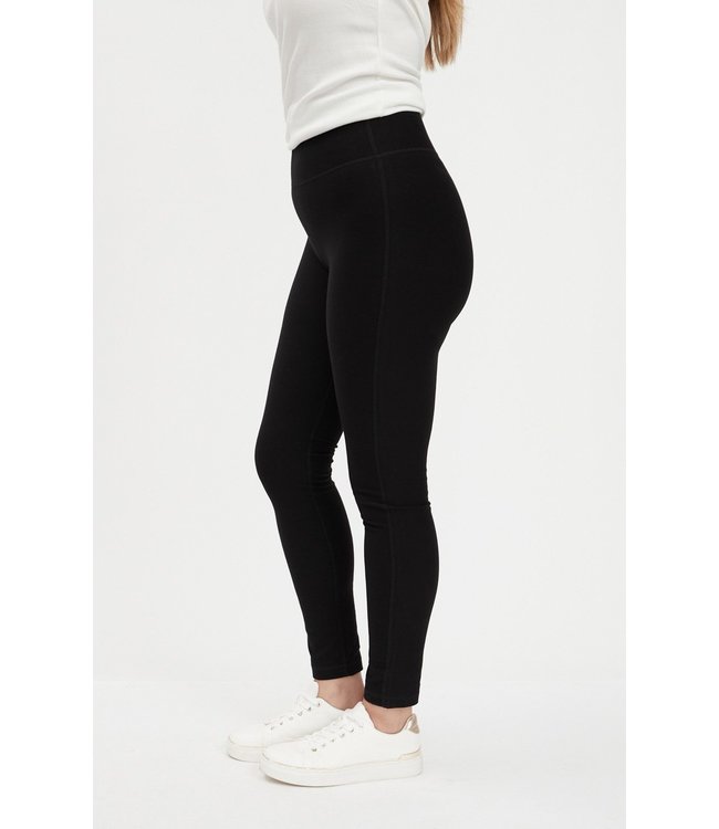 FDJ SLIM LEG LEGGING, SPORTY KNIT IN BLACK