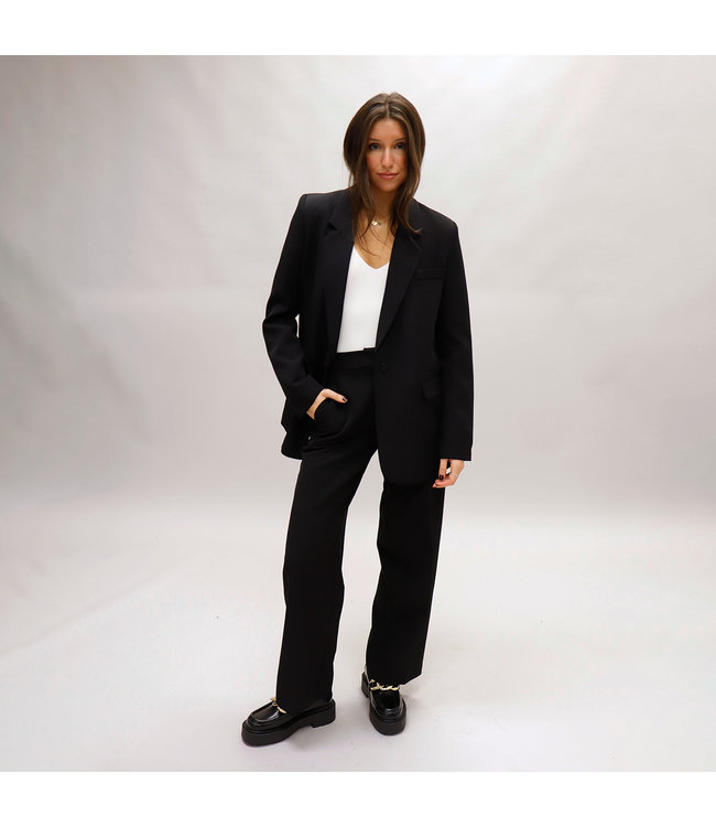 RD Style BLAKE SUIT FLAT FRONT PANT IN BLACK
