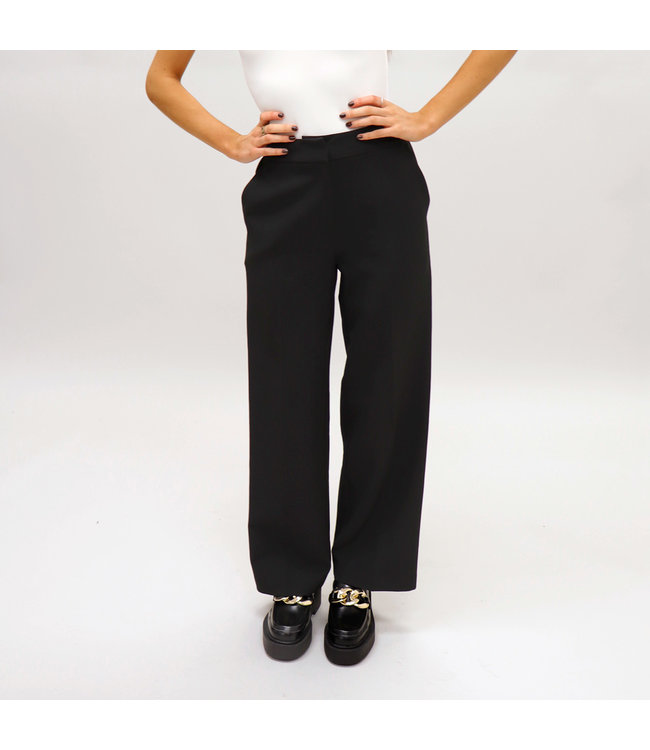RD Style BLAKE SUIT FLAT FRONT PANT IN BLACK