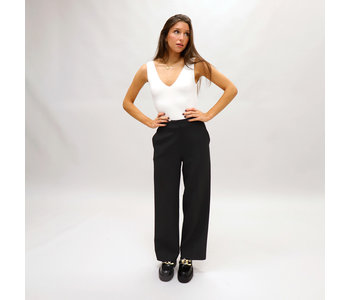 RD Style BLAKE SUIT FLAT FRONT PANT IN BLACK