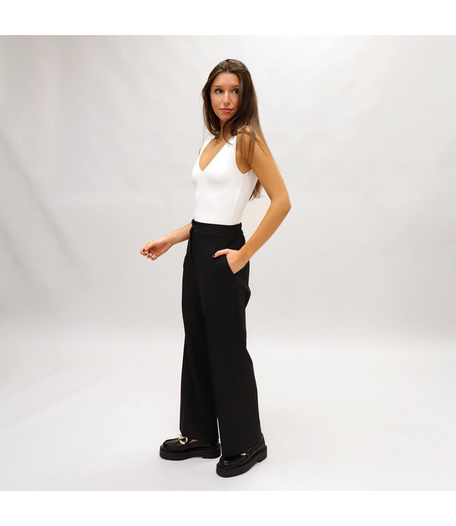 RD Style BLAKE SUIT FLAT FRONT PANT IN BLACK