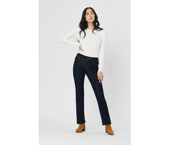 MAVI JEANS Kendra Straight Leg  High Rise Rinse Supersoft