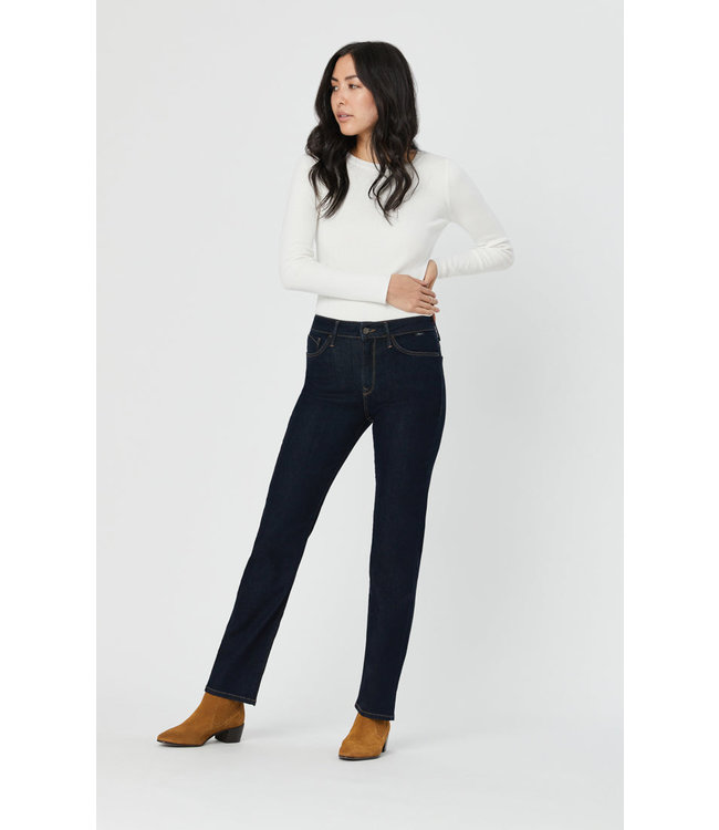 MAVI JEANS Kendra Straight Leg  High Rise Rinse Supersoft