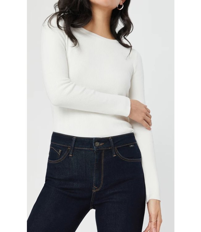 MAVI JEANS Kendra Straight Leg  High Rise Rinse Supersoft