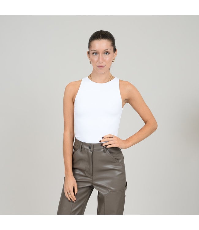 RD  Style ROXANNA CREWNECK BODYSUIT WHITE