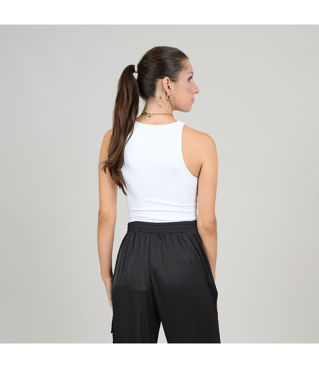RD  Style ROXANNA CREWNECK BODYSUIT WHITE