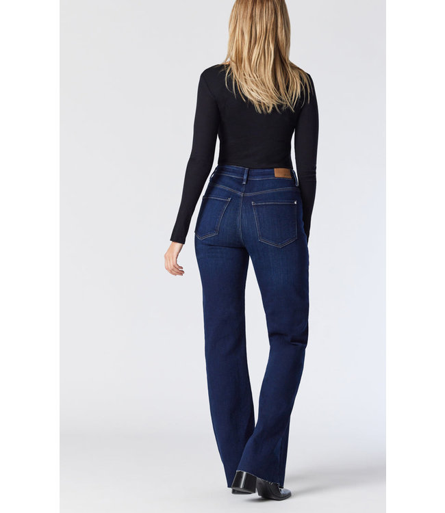 Victoria Wide Leg Jeans High Rise Deep Organic Blue