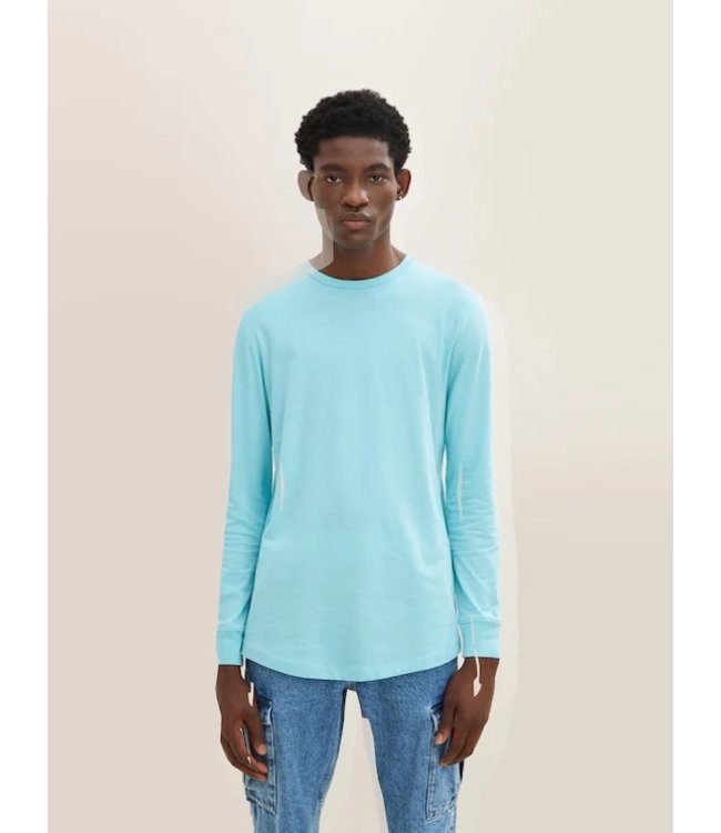 TOM TAILOR Long-sleeved shirt light dusty blue