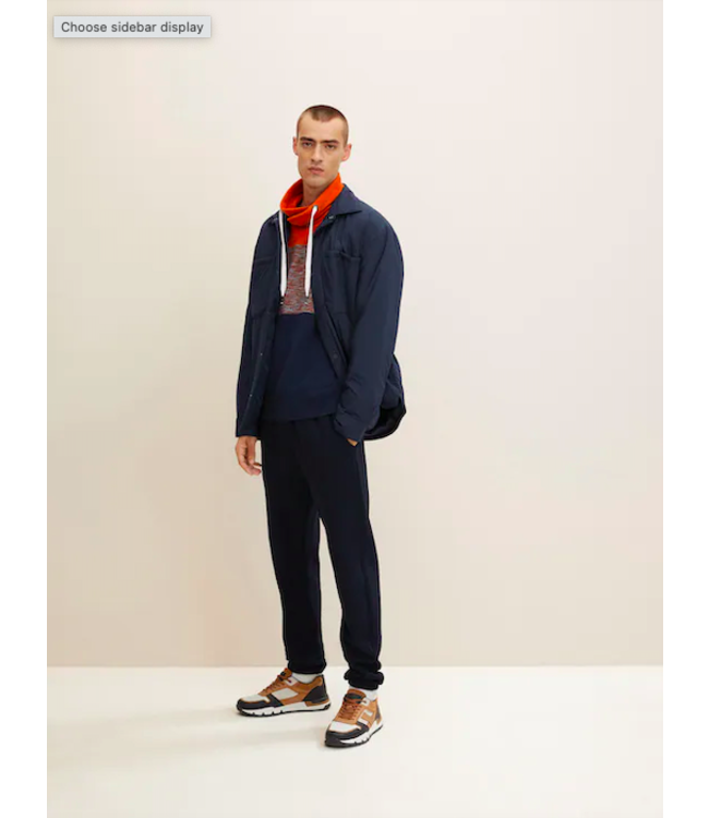 Tom Tailor Colour Block Hoody with Snood Neck