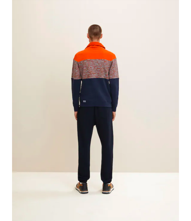 Tom Tailor Colour Block Hoody with Snood Neck