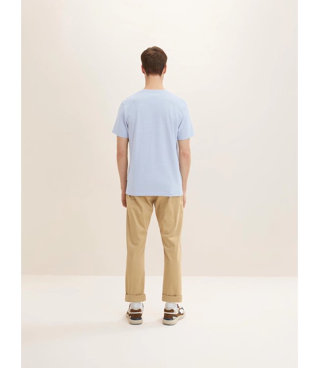 TOM TAILOR Striped T-shirt in  Light Fern Blue