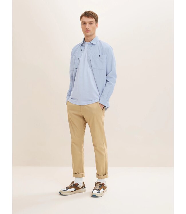 TOM TAILOR Striped T-shirt in  Light Fern Blue