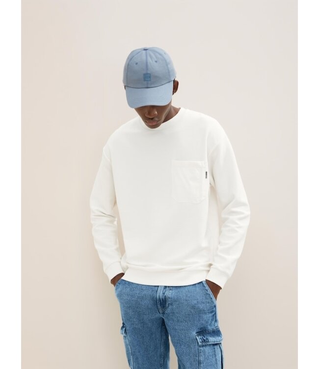 TOM TAILOR Structured crewneck sweatshirt