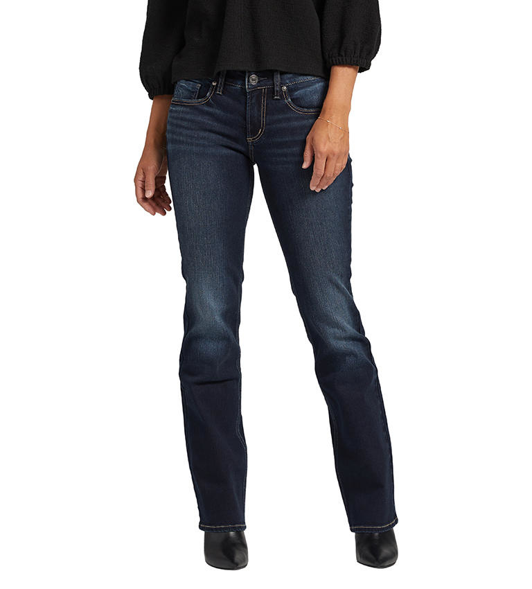 Silver Jeans Co. Plus Size Britt Low Rise Slim Bootcut Jeans W90601SCV211