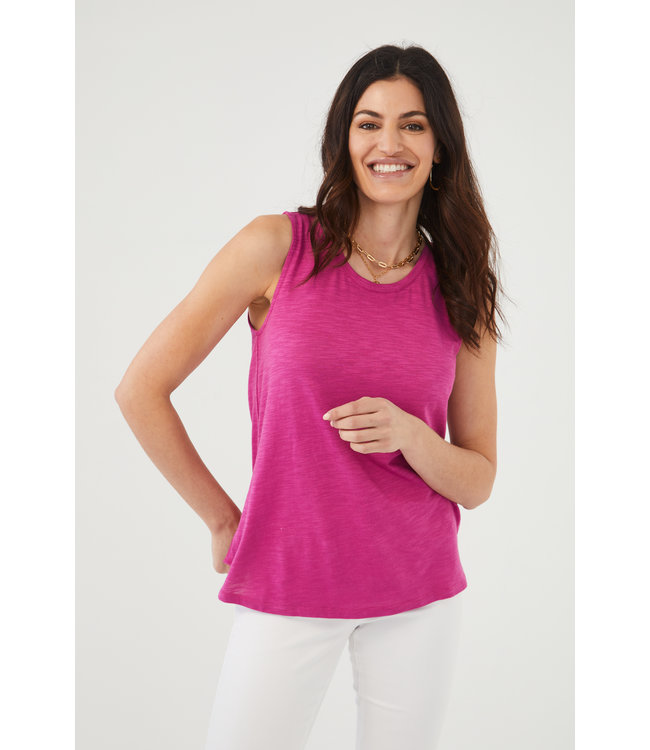 FDJ Scoop Neck Tank Top Magenta