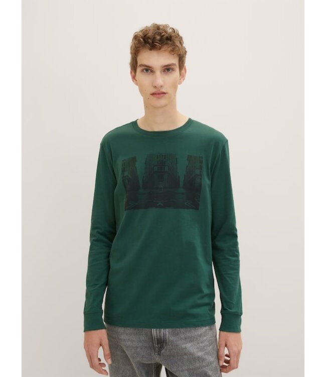 Tom Tailor Printed Long Sleeve T Shirt