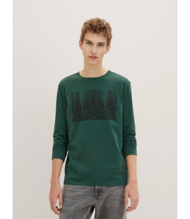 Tom Tailor Printed Long Sleeve T Shirt