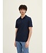 TOM TAILOR TOM TAILOR Polo Shirt with allover print Navy