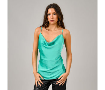 RD Style Coline Satin Tank Top Green