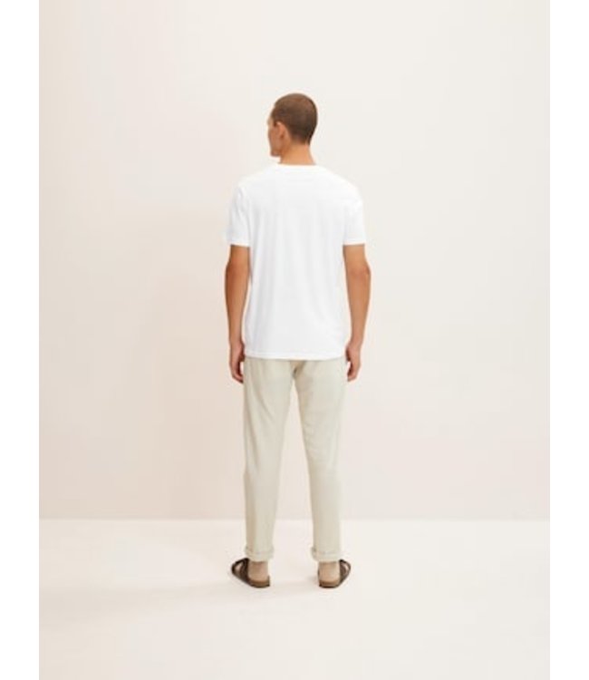 TOM TAILOR set of 2  V Neck T-shirt double pack white