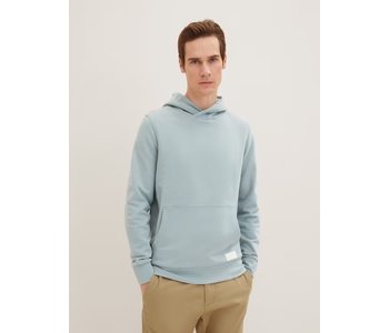 TOM TAILOR Hoodie with kangaroo pocket light ice blue