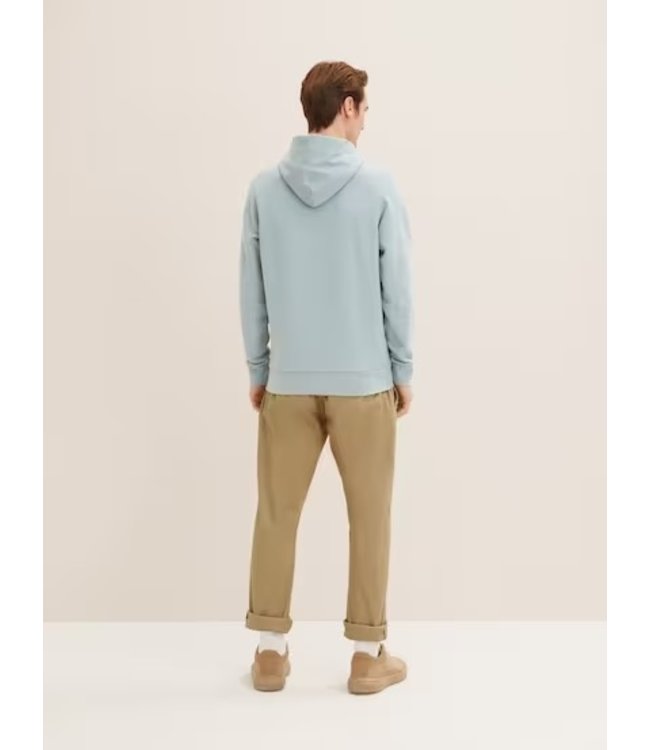 TOM TAILOR Hoodie with kangaroo pocket light ice blue